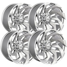 Set Of 4 Off-road Monster M24 22x12 6x1356x5.5 -44mm Brushed Wheels Rims Set Of 4 Off-road Monster M24 22x12 6x1356x5.5 -44mm Brushed Wheels Rims