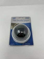 SABRE Fake Security Camera Dome Style Decoy with Flashing Red LED Light