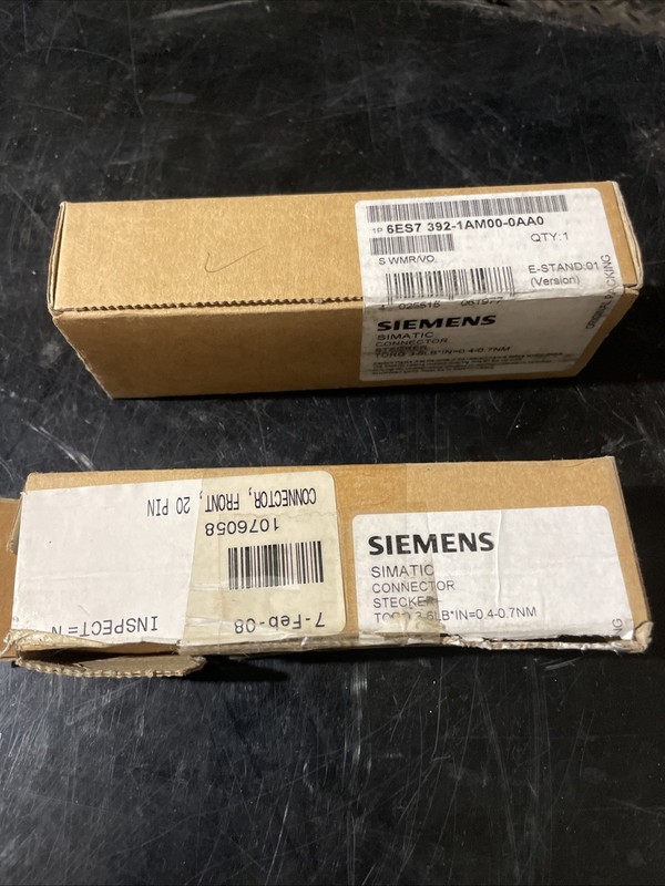 SIEMENS 6E7 392-1AM00-0AA0 SIMATIC CONNECTOR Lot Of 2