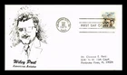 Dr Jim Stamps Wiley Post 25c Airmail First Day Cover C E Reid Thermograph Cachet