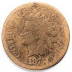 1875 1C Indian Head Penny Cent Good (G) Details