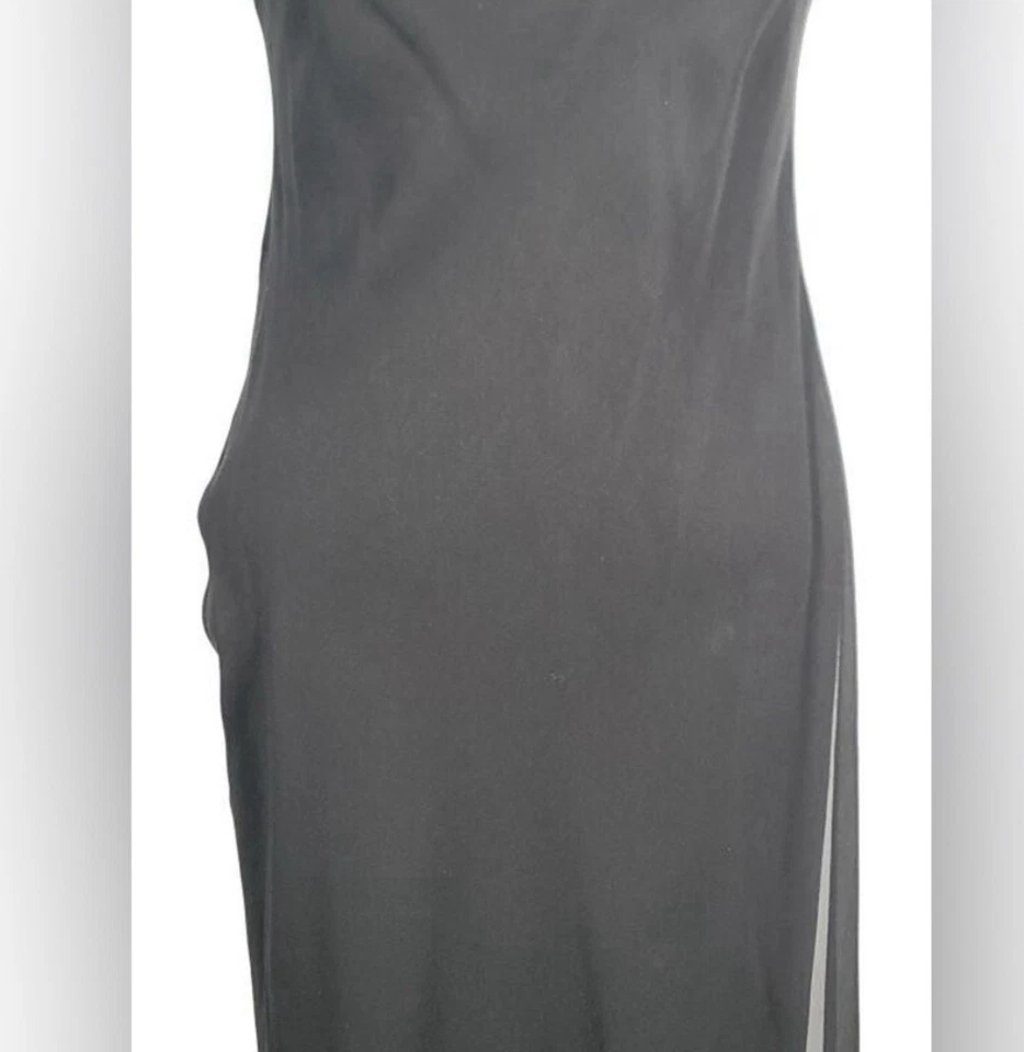 Vestido Alberta Ferretti Vintage Talla 8 AEFFE SPA 100% Seda Italia MB04205136 Foto 3 de 4