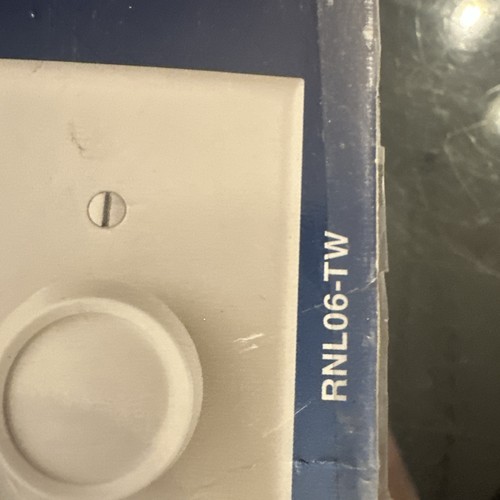 LEVITON RNL06-TW TRIMATRON 600-WATT SINGLE-POLE ROTARY DIMMER WHITE/LIGHT ALMOND - Picture 2 of 9