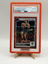 Cameron Thomas Red Disco Prizm Card PSA 10 Pop 1 Rare NBA Collectible
