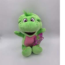 Fisher-Price Barneys World Baby Bop Plush Green Dinosaur Stuffed Toy 8.5"