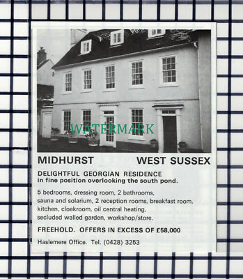 C6885) Midhurst West Sussex Hausverkauf Anzeige - 1978 Schnitt 