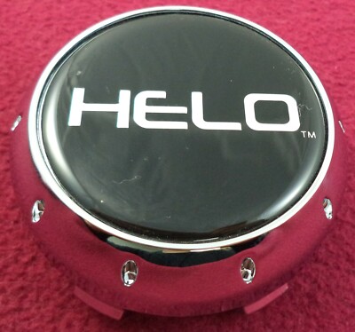 Helo Wheels Chrome / Black Custom Wheel Center Cap # F111K80-112C (1)
