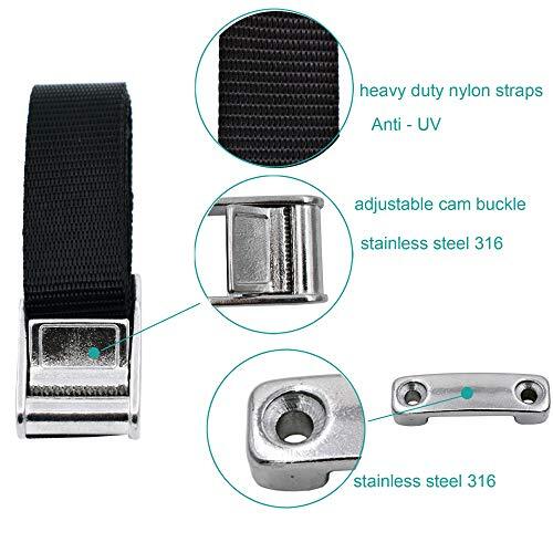 NEW Marine Cooler Tie Down Brackets Ice Chest Mount Kit For Boats Water