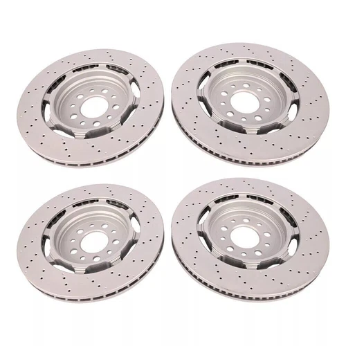 Front &Rear Brake Rotors For 2017-2022 Alfa Romeo Giulia Stelvio Quadrifoglio - Picture 6 of 7