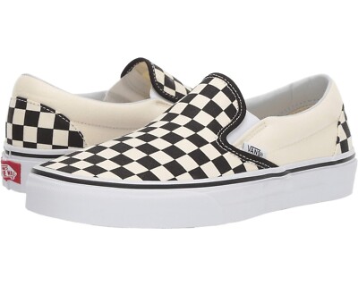 VANS ASHER CHECKER slip-on shoes for men, NEW AUTHENTIC, US size