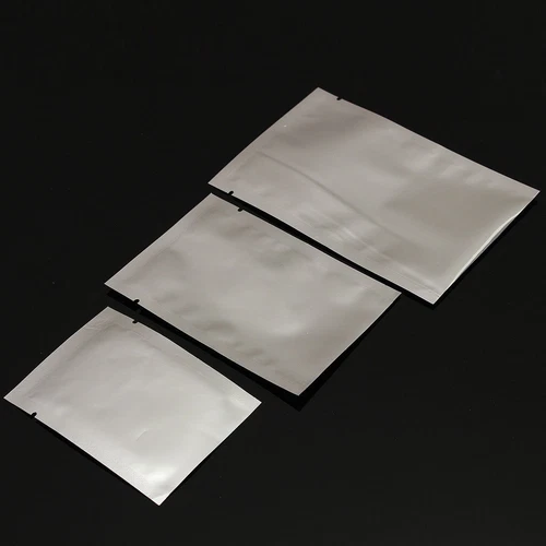 100X Heat Seal Foil Bags Sealer Pouches Storage Bag Aluminium Food Grade Silver - Picture 13 of 14