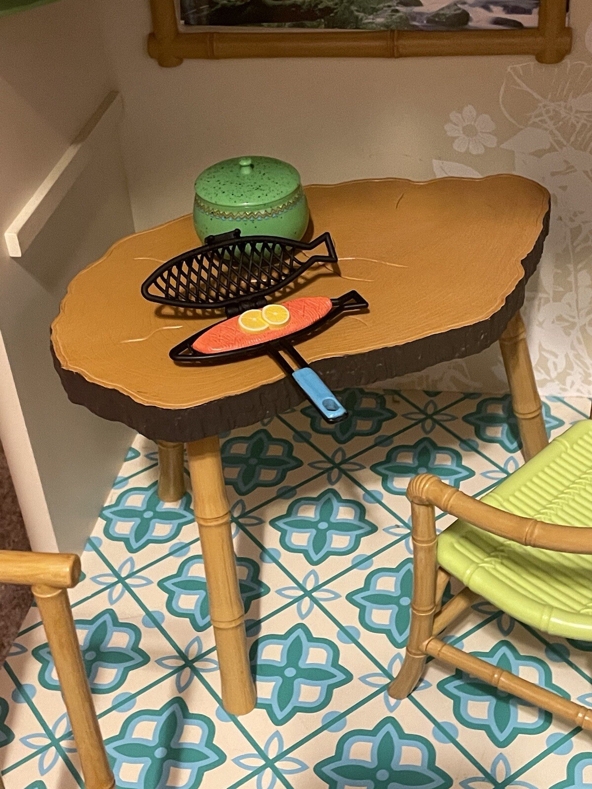 American Girl Doll Lea's Rainforest Tree House Hut Tropical Retired