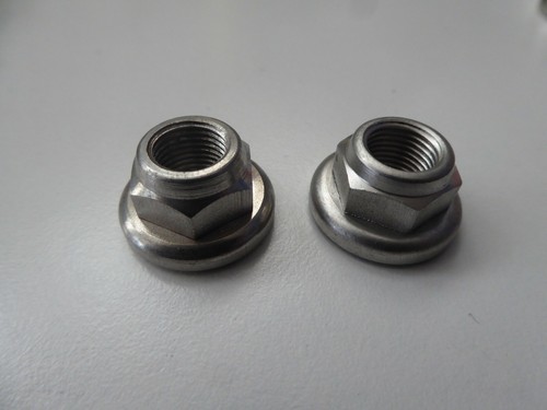 Vintage NOS Classic Campagnolo Alloy Pista Hubs Nut Set Two Rear Two Front C - Picture 3 of 6