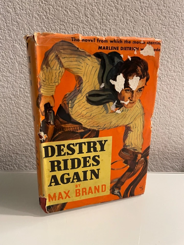Destry Rides Again by Max Brand 1941 Triangle Books Vintage hardcover w/DJ - Image 1 of 4