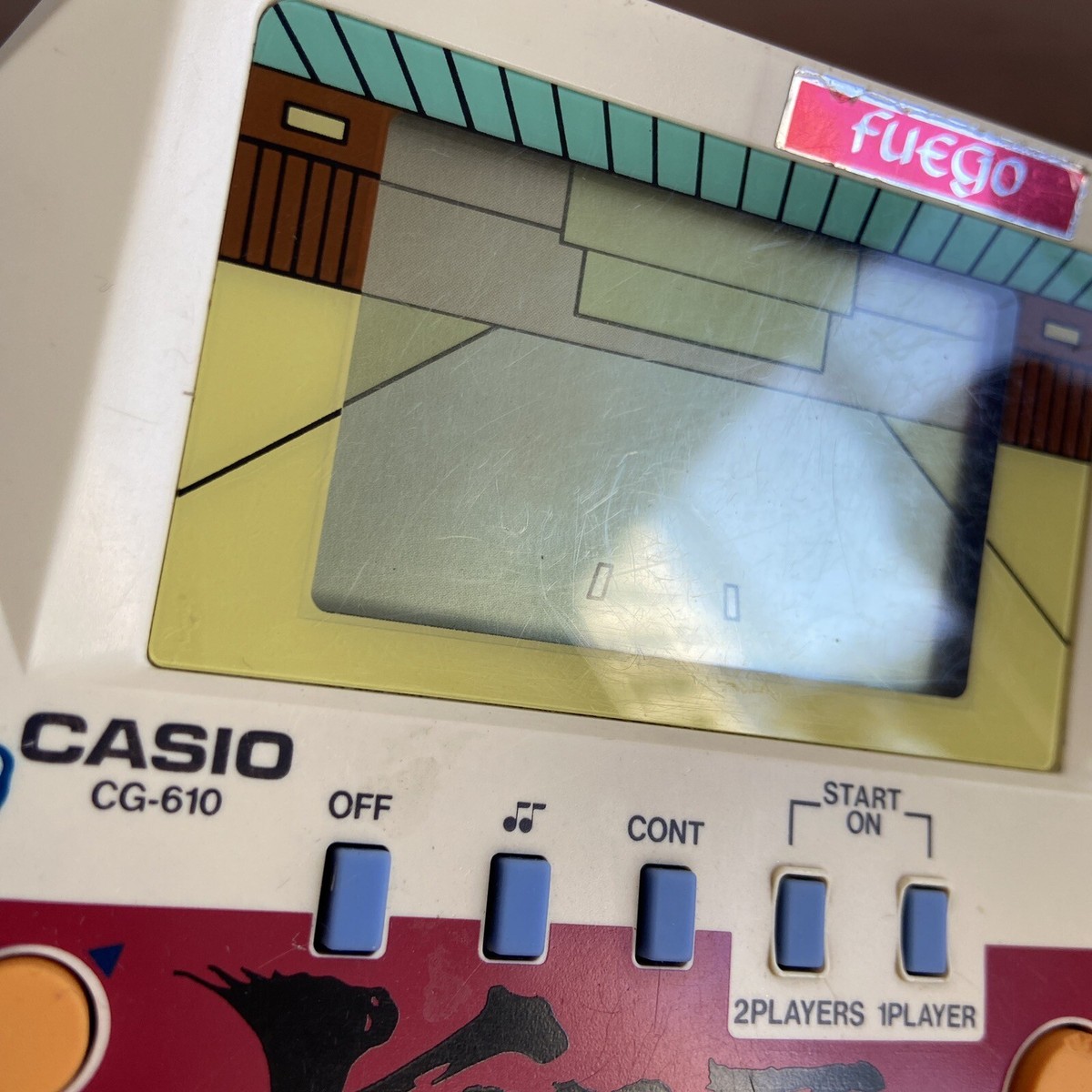 1986 CASIO CG-610 KARATE FIGHT ELECTRONIC HANDHELD GAME ARGIE RARE