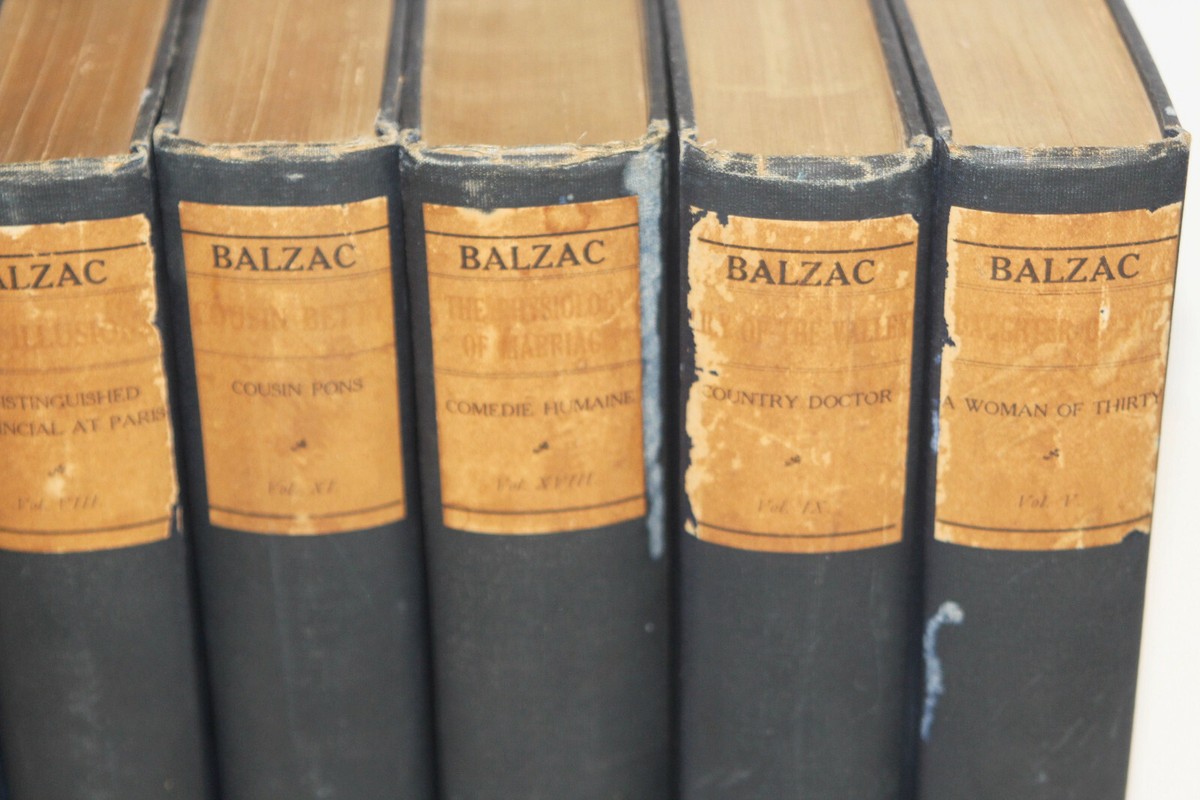 Works of Honore de Balzac - 16 Vol Hardcover Book Set - 1901