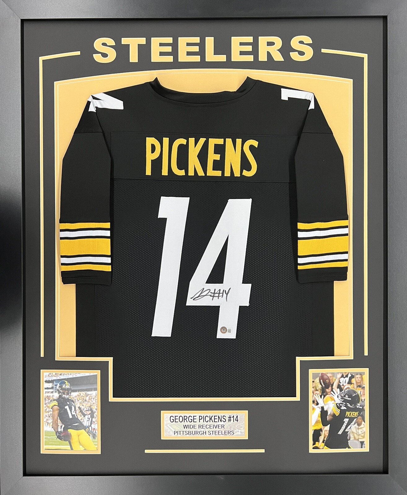 George Pickens Shirt George Pickens Autographed Framed Steelers