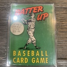 Vintage 1949 Batter Up Baseball Diamond Card Game, box Great Condition