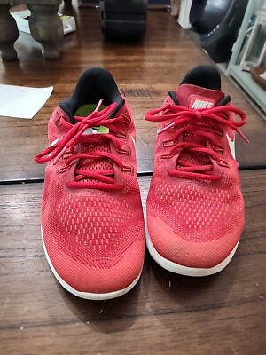 Nike Free RN Flyknit Men's Size 10 Comfort Running Shoes Red