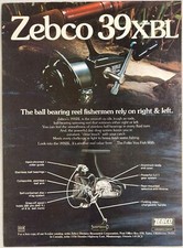 1976 Print Ad Zebco 39XBL Fishing Reels Brunswick Tulsa,Oklahoma