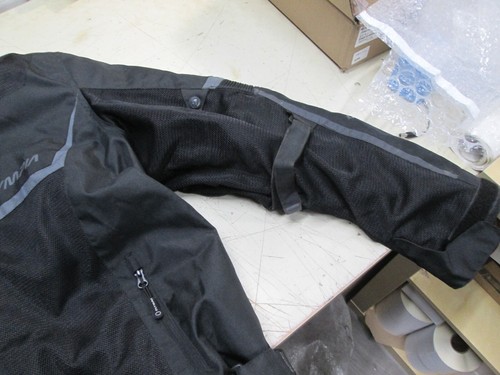 OLYMPIA NEWPORT MOTORCYCLE JACKET + RAIN LINER - MENS 2XL BLACK zipper broke - Picture 5 of 12