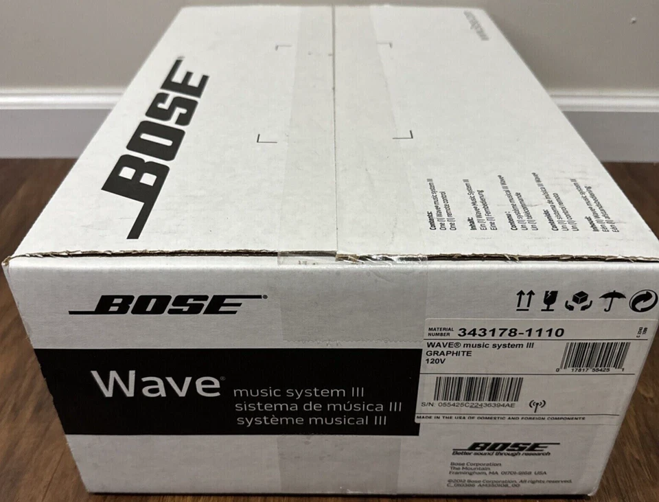 Bose Wave Music System III CD Player AM/FM Radio Turner Graphite 343178-1110 ... - Image 3 of 4
