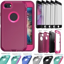 For iPhone 7/7 Plus Shockproof Hybrid Case Heavy Duty Cover / Screen Protector