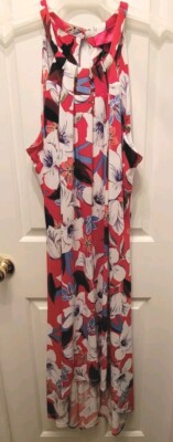 Jennifer Lopez Floral Dress Size Large. Halter Style 