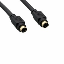 6' S-Video Video Cable Mini Din 4 Pin Cam Cable Satellite DVD S-VHS VCR to TV