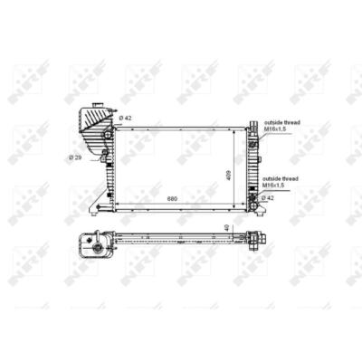 Kühler Wasserkühler Motorkühler für Mercedes Sprinter 3-T Kasten 903 901 902