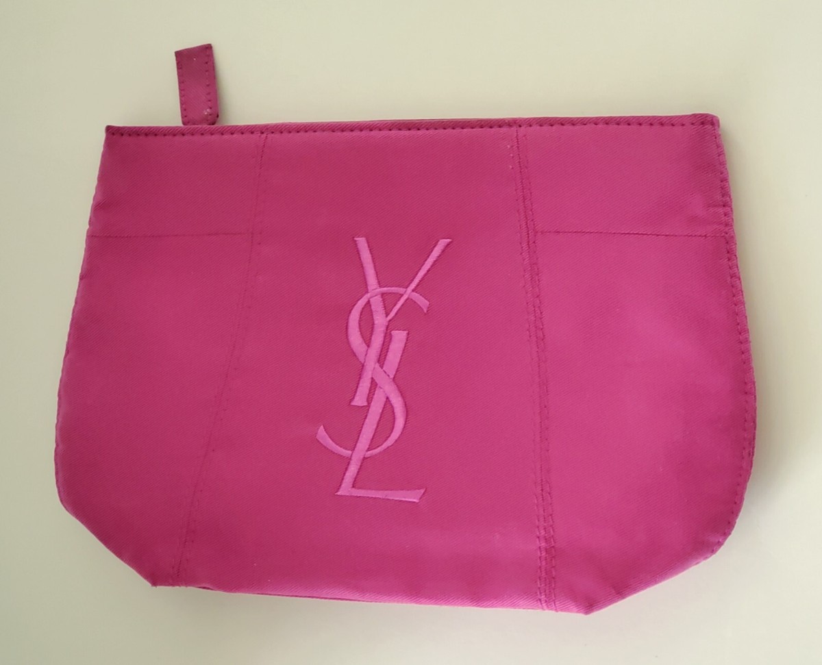YSL Pink Pouch Makeup Bag
