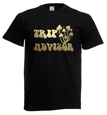 Erwachsene Reiseberater Pilze Psychodelic Magic Mushroom Pilze Unisex T-Shirt