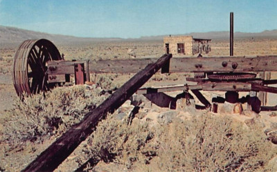 Postcard CA: Stamp Mill, Garlock, Mojave Desert, California, Mining