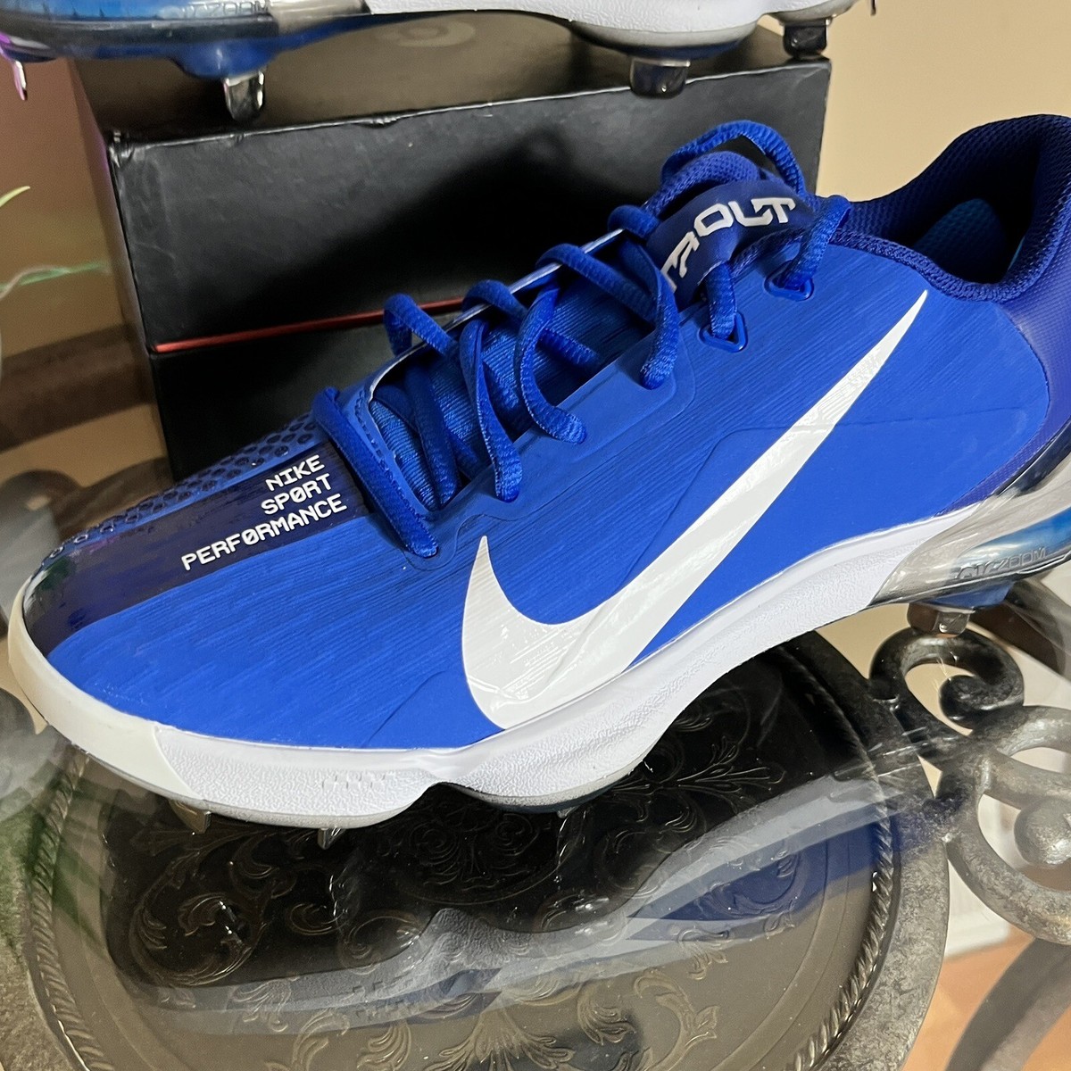 Nike Force Zoom Trout 7 Pro Metal Baseball Cleats Blue Men display picture 3
