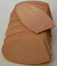 12 Pairs Half Soles Tooling Veg Tan Leather Shoe Boot Repair Replacement