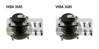 Skf 2X Radnabe Radlagersatz Hinten FüR Smart Forfour Mitsubishi Colt Czc 454 Rg