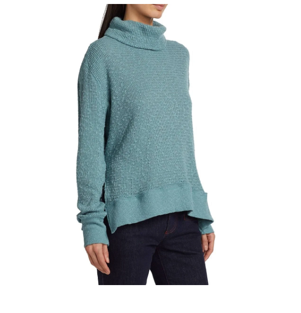 フリーピープル Free People  Turtle レディース シャツ トップス Blue Tourmaline Free People™ Women's SMALL Tommy Turtle Relaxed Fit