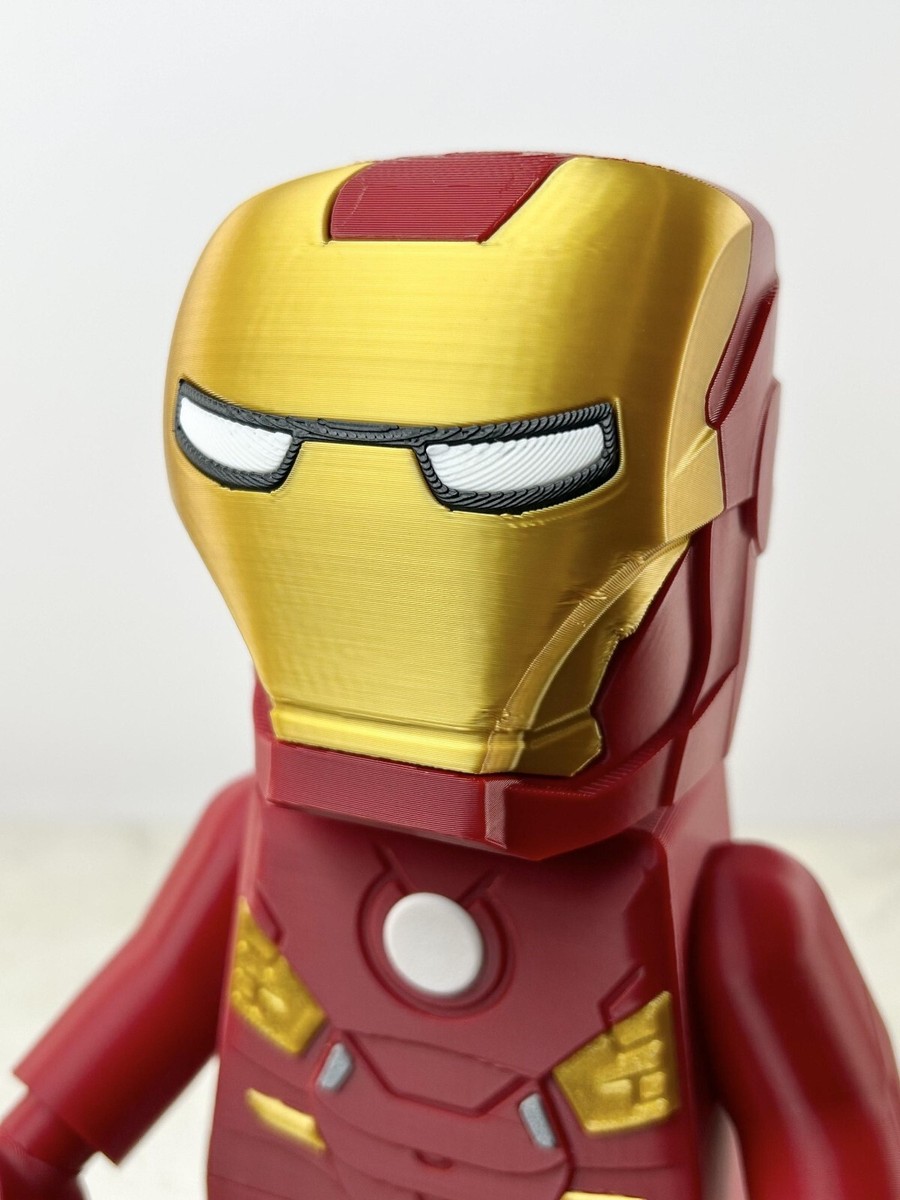 3D Printed Marvel IRON MAN XL Brick Fig Inch Lego