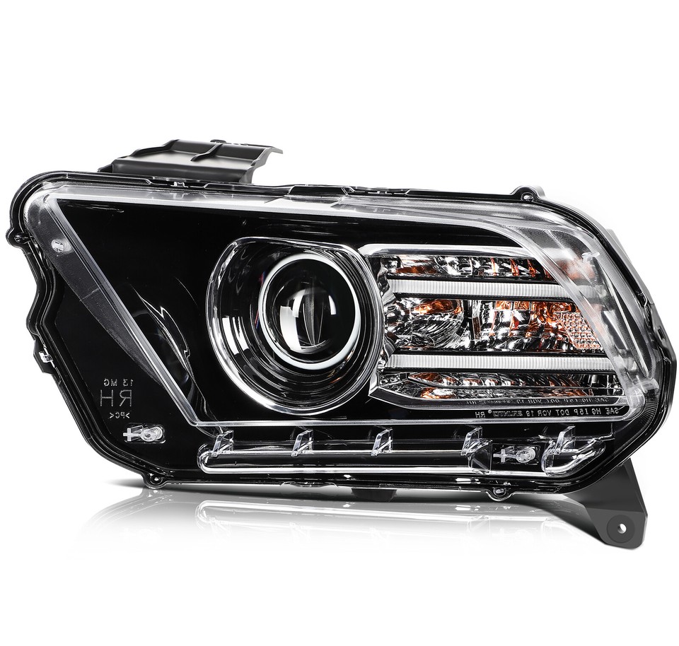 2013 2014 Ford Mustang Headlight Assembly Left Sae Certified 9501 