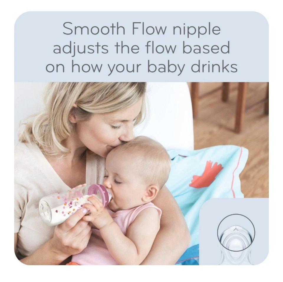NUK Smooth Flow Anti-Colic 5oz Bottle New in Original Package - Image 3 of 4