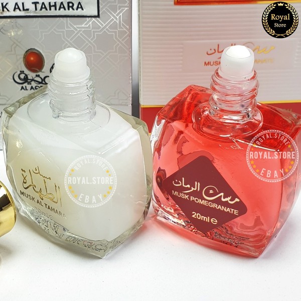 2x 20ml Musk Al Tahara + Pomegranate Misk - Aqeeq Aceite de Perfume Árabe مسك الطهارة 3
