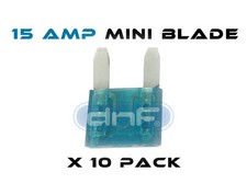 10 PCS 15 AMP ATS/ATC MINI BLADE 12V AUTOMOBILE FUSE - FREE SAME DAY SHIPPING