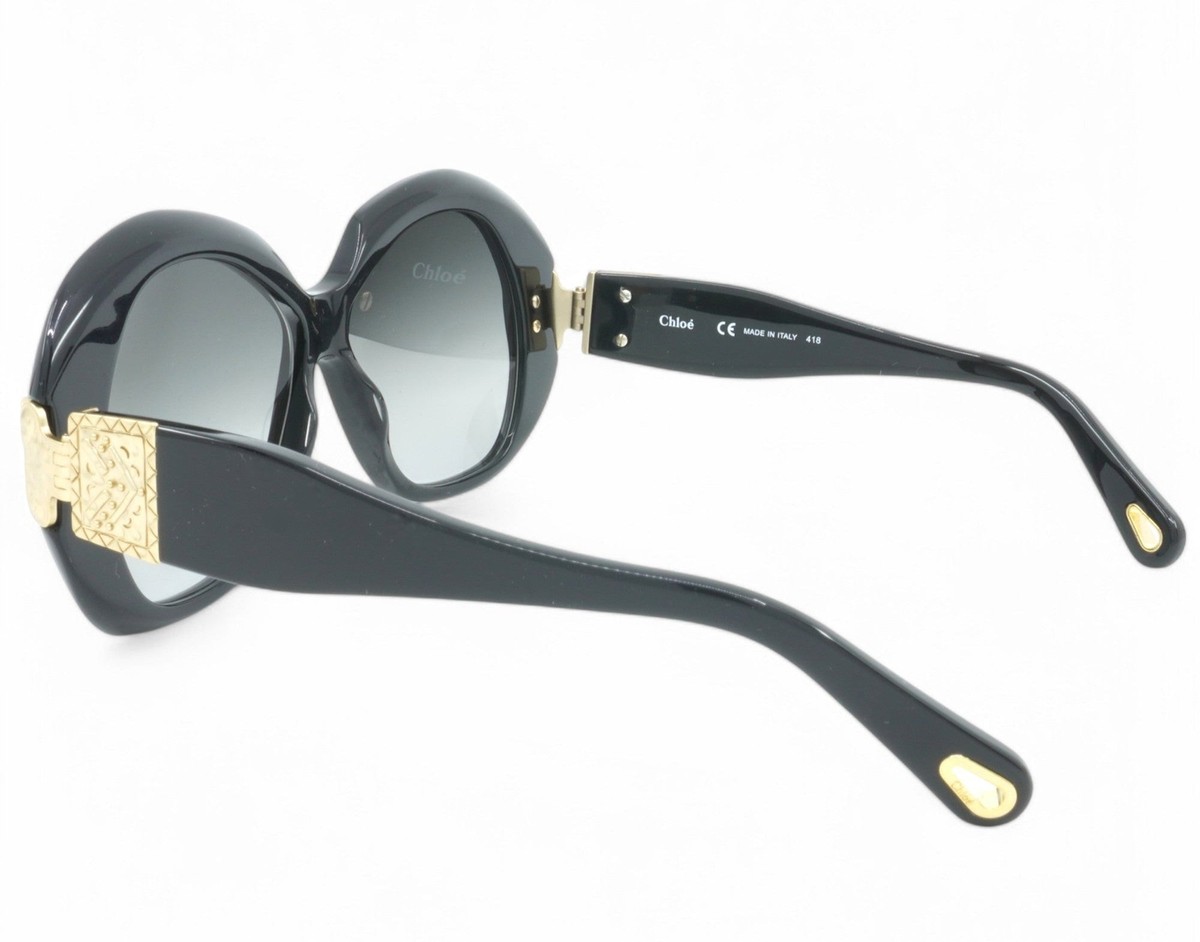 Chloe Butterfly Sunglasses Ce743s 001 Black/gold 54mm 743  display picture 1