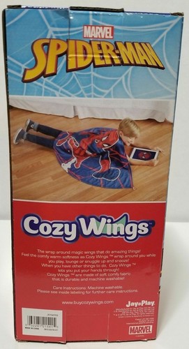 Cozy Wings Marvel Spider-Man Winged Throw Blanket Wrap BRAND NEW & FREE SHIPPING - Picture 5 of 6