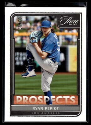 Ryan Pepiot 2022 Panini Three and Two Baseball Card /99 #P-45