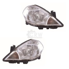 Halogen Scheinwerfer Set für Nissan TIIDA Schrägheck (C11X) Bj. 09.07- H4