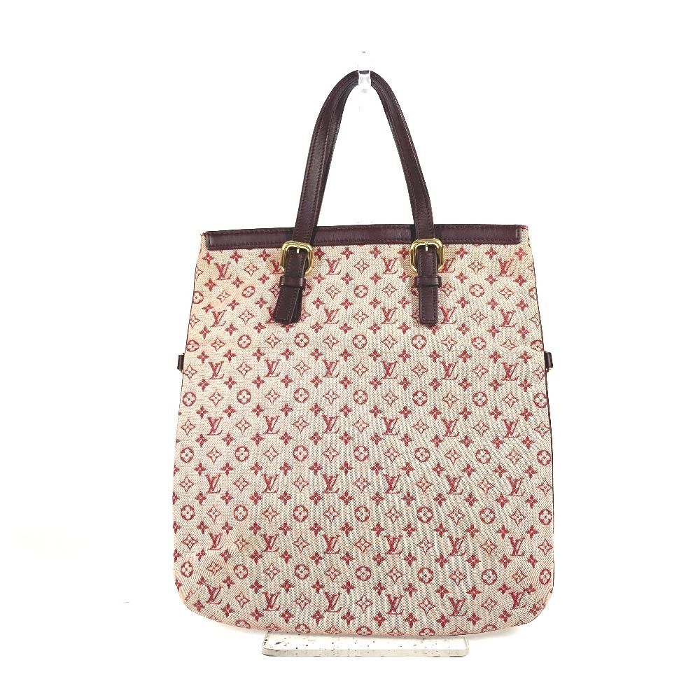 LOUIS VUITTON Monogram Mini Canvas Francoise Tote Bag in Cerise Red M92210 Pre-Owned-image