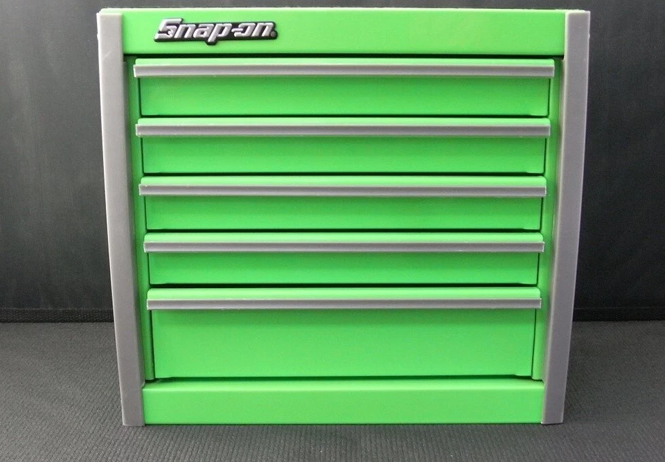 Snap-on Miniature Tool Box Micro Roll Cab Top Chest Green UNUSED - Image 2 of 4