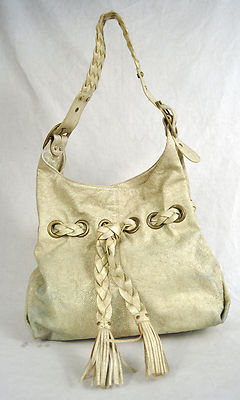 Kooba Metallic Braid Hobo Handbag Purse Shoulder Bag Womens | eBay