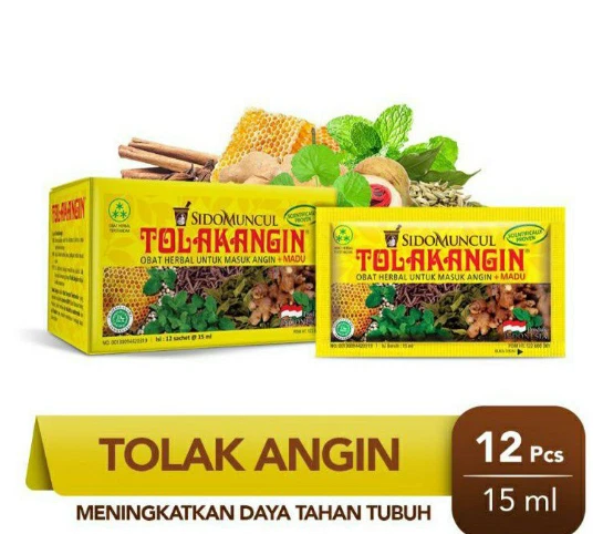 TOLAK ANGIN LIQUID PLUS HONEY 12 Sachets Herbal Drink FREE Delivery